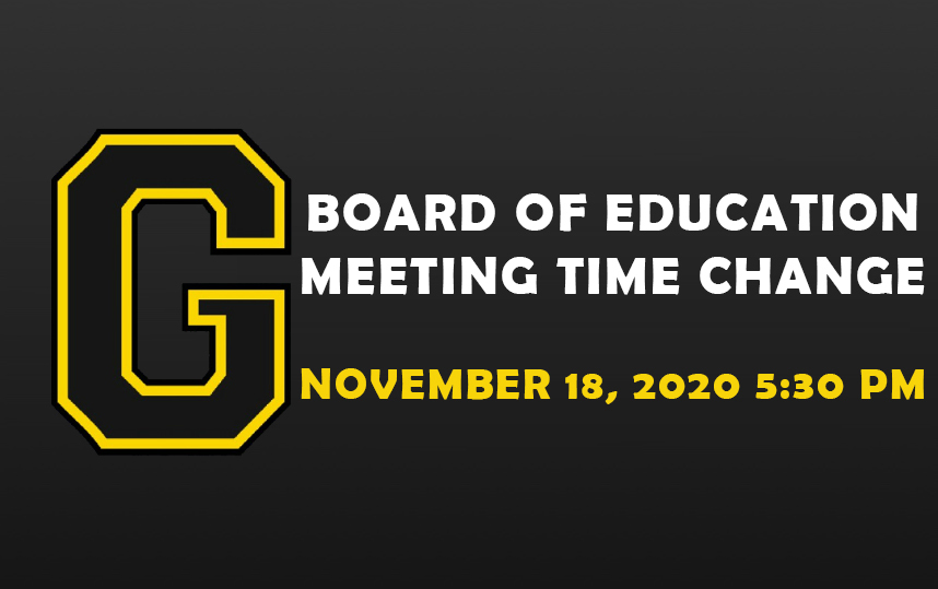 Board of Education Meeting Time Change