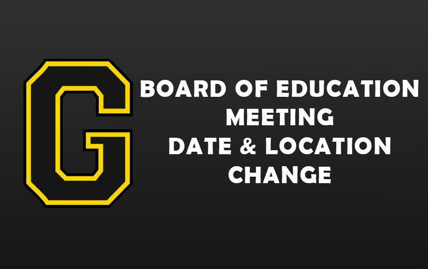 Board of Education Meeting Date & Location Change | July 2020