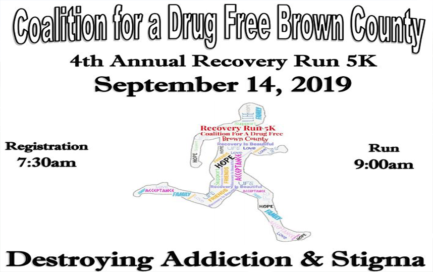 Coalition for a Drug Free Brown County’s 4th Annual 5K Recovery Run Color Explosion
