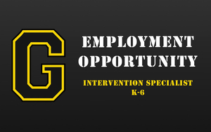 Employment Opportunity - Intervention Specialist - K-6