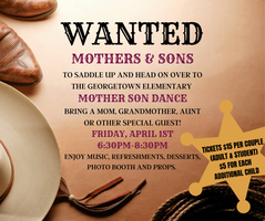 Mother-Son Dance | Friday, April 1st, 6:30pm-8:30pm