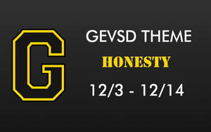 Theme for December 3rd - December 14th - HONESTY