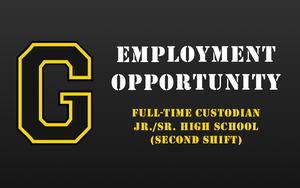 Employment Opportunity - Full Time Custodian