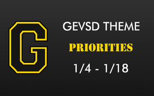 Theme for January 4th - January 18th - PRIORITIES