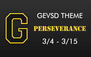 Theme for March 4th - March 15th - Perseverance