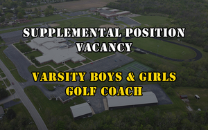 Supplemental Position Vacancy - Varsity Boys & Girls Golf Coach