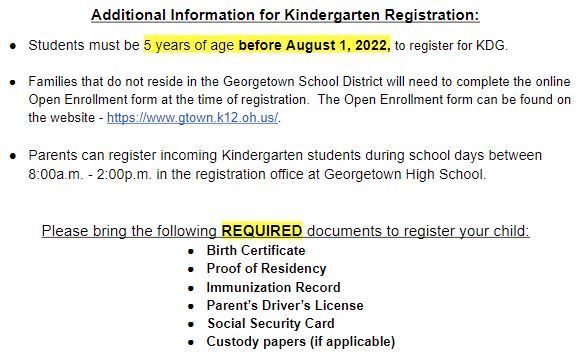 KDG Registration 2