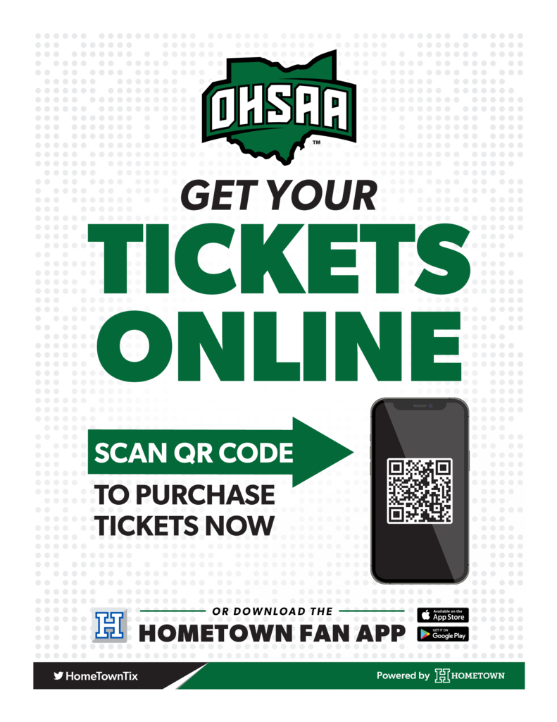 Online Tickets through the OHSAA only