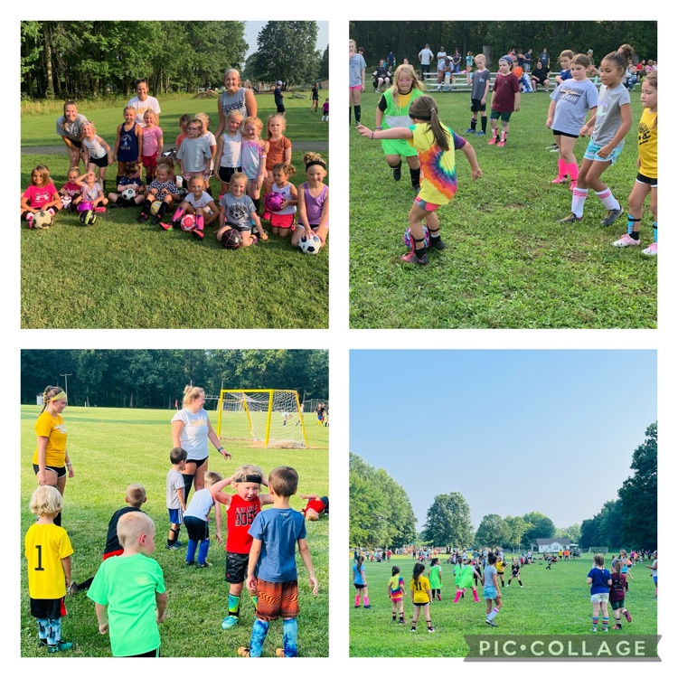 The Varsity G-Men & Lady G-Men hosted the first day of their youth camp with the SAY soccer organization and it was massive with over 200 participants! ⚽️#IgniteInspireInstill 
