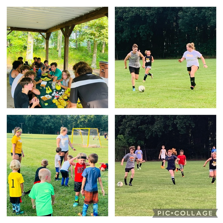 The Varsity G-Men & Lady G-Men hosted the first day of their youth camp with the SAY soccer organization and it was massive with over 200 participants! ⚽️#IgniteInspireInstill 